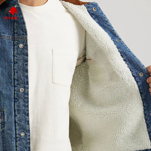 Veste en jean personnalisée Ryan Pro Gear pour hommes avec logo personnalisé, design ODM - Product Image 3