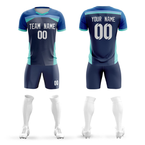 Ensemble de maillot de football pour hommes, dégradé vert néon, avec matière respirante - Product Image 1