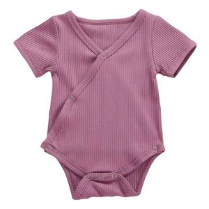 OEM Supplier Cotton Button Baby Onesie Soft Breathable Easy <b>Change</b> Infant Wear Wholesale - Product Image 5