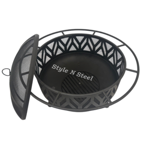 Brasero de Hierro de Lujo con Pintura Resistente al Calor, Diseño Independiente, Calentador Exterior para Leña/Carbón - Product Image 1