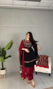 ชุดเดรสอัฟกานิสถานแบบดั้งเดิมสำหรับผู้หญิง คุณภาพสูง ราคาขายส่ง MOQ ต่ำ ปักลายแขนยาว ชุดอัฟกันคูชี มีจำหน่าย - Product Image 2