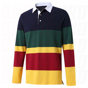 Camiseta de Rugby de la Mejor Calidad para Hombre, Manga Larga, Cuello Polo, Dos Tonos, Ropa Deportiva, Camiseta de Rugby - Product Image 3