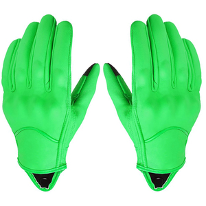 Gants de moto en cuir de protection supérieure avec ajustement sécurisé du poignet pour une utilisation en extérieur, une sécurité routière et un contrôle fluide - Product Image 2