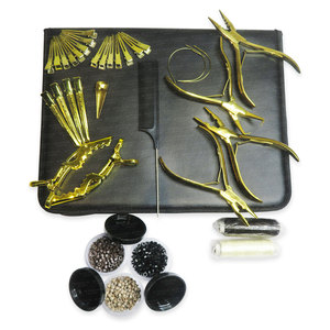 Pinzas de Extensión de Cabello de Acero Inoxidable Quirúrgico de Alta Calidad, Forma Plana, Micro Anillos, Herramientas de Marca Privada - Product Image 4