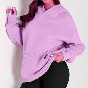 Plain Pullover Hoodie Ladies Hooded Top Casual Hoody Thermal Customized Best High Quality Plus-Size Streetwear Women's Hoodie - Product Image 4