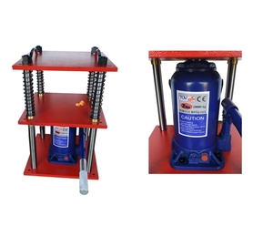 SUNTOOLS/STIPL Cric hydraulique à bouteille 20000 kg, cadre en fer, plateforme rouge, outil de presse manuel pour la fabrication de bijoux et la fabrication de moules - Product Image 3