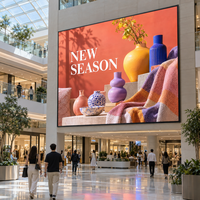 Écran LED d'intérieur 3840Hz P1.25, service frontal, ultra-fin, mur vidéo LED sans soudure pour centre commercial
