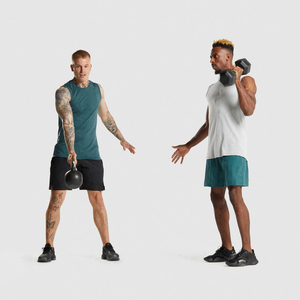 Chaleco Deportivo para Hombre, para Gimnasio, Fitness, Culturismo, con Logotipo Personalizado, Camiseta sin Mangas Deportiva, de Poliéster/Algodón, Acanalado, Elástico, de Secado Rápido, Transpirable, Informal - Product Image 6