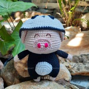 45 Muñeca Amigurumi hecha a mano de cerdo de ganchillo relleno al por mayor | Peluche suave de animal | Dulce regalo para amantes de los cerdos y niños - Product Image 6