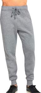 Pantalon de jogging pour homme en coton, respirant, coupe large, taille élastique, uni, décontracté - Product Image 4