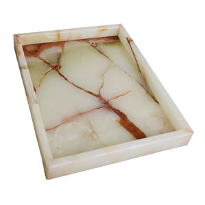 Grande dalle de marbre onyx 100% naturel de luxe, finition antique, écologique, pour cuisine moderne, plateau de service pour salon, décoration intérieure, vente en gros - Product Image 1