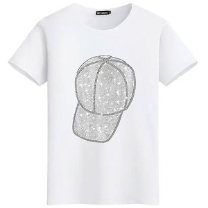 เสื้อยืดผู้ชายสั่งทำพิเศษ ประดับคริสตัลคุณภาพสูง ดีไซน์ตามสั่ง เสื้อยืดวิบวับ ขายส่ง - Product Image 3
