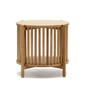 Mesa de Noche Plegable de Madera Maciza de Primera Calidad con Amplio Espacio de Almacenamiento, Diseño Moderno para el Hogar, Hotel, Dormitorio y Comedor - Product Image 6