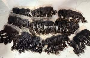 Extensiones de Cabello Remy Indio de Alta Calidad, Rizadas y Voluminosas, 100 Gramos, para Coser a Máquina, Doble Trama, Rizado Natural, Sensación Cómoda, Brillo - Product Image 5