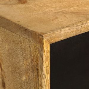 Escritorio para Computadora de Madera de Mango Natural Sólida, 51.2x19.7x31.5 Pulgadas - Product Image 6