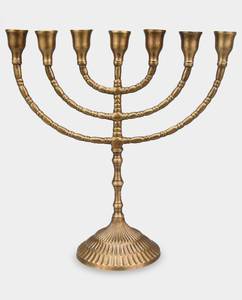 Enduring Menorah Candle Holders Durable Handmade Religious Festival Decoration Elegant Metal <b>Table</b> Display Home Accent Quality <b>C</b> - Product Image 3