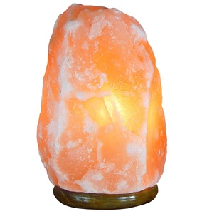 Veilleuse en cristal rose de l'Himalaya 3-5 kg Lampe en sel de roche naturel Technique sculptée Emballage personnalisé avec cordons d'alimentation Pakistan - Product Image 1