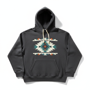 Sudadera con Capucha de Algodón 100% con Estampado Gráfico Peace, Estilo Casual Tejido a Crochet, Cuello con Capucha, Resistente al Viento, 6 Colores para Otoño - Product Image 5