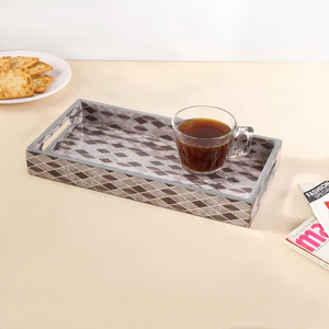 Plateau de service en bois moderne et écologique, imprimé, design tendance, pour restaurants et mariages, vente en gros de 100 pièces - Product Image 6