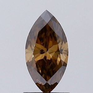 Diamante Cultivado en Laboratorio de 1.06 Ct, Corte Marquesa, Color Marrón Fantasía, Claridad VVS2 - Product Image 1