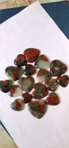 Piedra de Sangre Africana de Diseño Premium a Precio Mayorista, Gema Natural Tallada en Corazón, Tratamientos Naturales, 10mm-50mm, para Mujer - Product Image 3