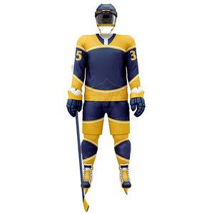 Conjunto de Jersey y Pantalones de Hockey sobre Hielo Hecho en Pakistán, Diseñado con Tela de Grado Profesional que Brinda Transpirabilidad y Comodidad - Product Image 1