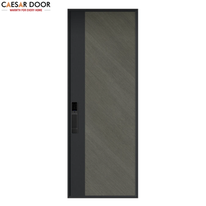 Puertas de WPC Compuestas Precolgadas Insonorizadas para Villas Personalizadas, Acabado Push-Pull, Superficie Impermeable, Madera Sólida, Interior Moderno - Product Image 1
