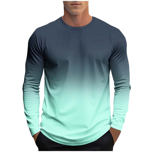 Men Quick Dry Long Sleeve Shirt Moisture Wicking Sun Protection Gym Wear Weightlifting T-Shirt For Workout <b>BY</b> Pakistan - Product Image 3