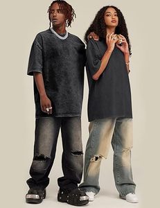 Oversized <b>Tshirts</b> for Men's Acid Wash Cotton Tee Shirts Baggy Boyfriend Vintage Streetwear Tops <b>tshirt</b> - Product Image 5