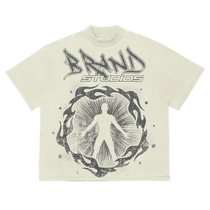 ชุดเซ็ตเสื้อยืดโอเวอร์ไซส์และกางเกงขาสั้นสไตล์สตรีทแวร์แฟชั่นฤดูร้อน Y2K สำหรับผู้ชาย แบรนด์สั่งทำ ขายส่ง พิมพ์ลายดิจิทัลแบบส่วนตัว ล้างสีแบบ Acid Wash - Product Image 3