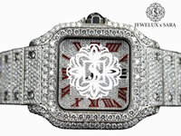 Reloj de Lujo Hip Hop con Diamantes Moissanite de Alta Demanda, Totalmente Cubierto de Piedras, Claridad VVS, Acero Inoxidable, Resistente al Agua, Analógico, Precio de Fábrica