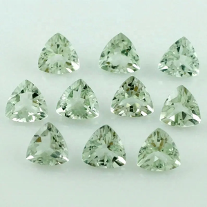 9mm Naturel Vert Améthyste À Facettes Trillion Cut Lâche Gemme En Gros Certifié Améthyste Bijoux De Fabricant Fournisseur - Product Image 3