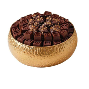Luxury Metal <b>Chocolate</b> Bowl Gold Polished Finish Glam Design Party Gifting Use Round Shape <b>Chocolate</b> Bowl On Sale - Product Image 5