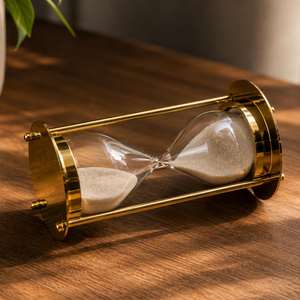 Messing 5-Minuten-Sanduhr Tischuhr mit Elegantem Vintage-Stil für Zuhause, Büro und Schreibtisch-Dekoration - Product Image 6