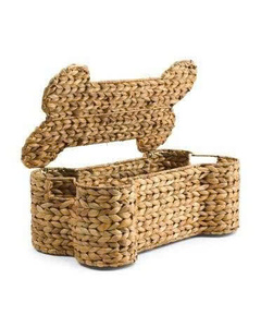 High Quality Hyacinth Pet <b>Basket</b> Dog Bone Water Hyacinth Bed and <b>Toy</b> Handmade in Vietnam Home Organizer - Product Image 1