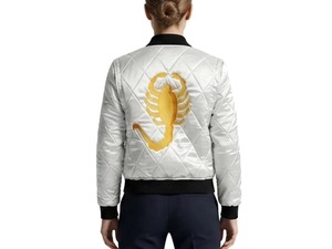 Veste bomber en satin blanc Ryan <span class=keywords><strong>Gosling</strong></span> Drive Scorpion pour hommes et femmes - Product Image 2