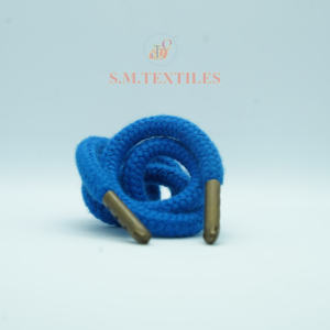 Cordón Redondo de Algodón 100% con Extremo Metálico, Longitud Personalizada, Cordón para Sudadera, Fabricante OEM ODM - Product Image 1