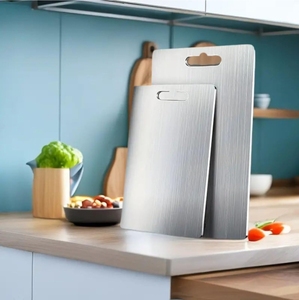 Planche à découper robuste en acier inoxydable pour la préparation de viandes, légumes et aliments, équipement de cuisine commerciale, vente en gros, exportation - Product Image 4