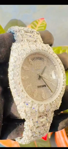 Luxury Iced Out Day Hip Hop Date High Quality Marquise Cut Diamonds Round Automatic <b>Mechanical</b> Full Bling Vintage <b>Watch</b> for Men - Product Image 2