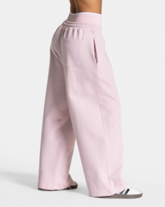 Pantalon de jogging ample à jambe large pour femme, 100 % coton respirant, écologique, avec dentelle peinte, ODM, décontracté, pour la gym et la détente, vente en gros - Product Image 2