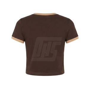 T-shirts courts élégants pour femmes, matière légère et confortable, adaptés à la tenue de plein air et à la mode décontractée quotidienne - Product Image 6