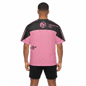 เสื้อยืดสตรีทแวร์แบบซับลิเมชั่นสั่งทำพิเศษ ผ้าฝ้าย 100% ทรงโอเวอร์ไซส์ พิมพ์ลายกราฟิกทั่วตัว เสื้อยืดแฟชั่น ขายส่ง รับผลิตแบบ OEM ODM - Product Image 2