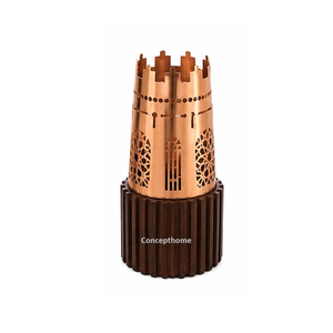 Concepthome Brass Incense <b>Burner</b> with Sandalwood Base Aromatic Diffuser <b>for</b> Home Decor - Product Image 5