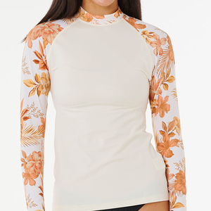 Maillot de bain une pièce à manches longues pour femme OEM, avec protection anti-UV, sublimation, pour la plage et la natation - Product Image 2