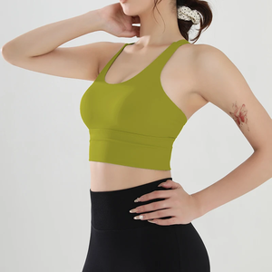 Sujetador deportivo de yoga para mujer, con absorción de impactos, para verano, fitness, con efecto push-up, transpirable y cómodo - Product Image 4
