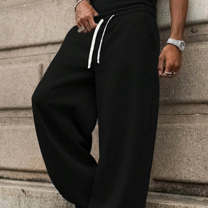 Classic Grey Performance <b>Trousers</b> for Men Gym Training <b>Trousers</b> Comfortable Zipper Pocket Men's Double Waist <b>Trousers</b> Custom - Product Image 1