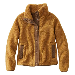 Unisex Sherpa Fleece <b>Winter</b> Jacket Cotton Shell Warm Plush Zip Up <b>Coat</b> Wholesale Fashion Outerwear Custom Logo OEM - Product Image 1