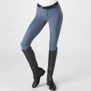 Pantalones de equitación para mujer al por mayor, productos ecuestres de alta calidad, leggings de fitness personalizados para mujer con asiento completo de silicona - Product Image 1