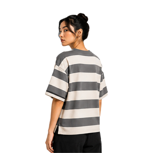 Womens Heavyweight Cotton Boxy Tee Custom Oversized Relaxed Fit T Shirt Streetwear Private Label OEM ODM Bulk Clothing Supplier - Product Image 4