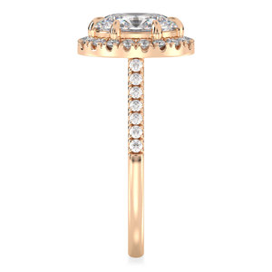 Anillo de Compromiso REYES con Diamante Ovalado de 2.1 Quilates, Certificado IGI, para Mujer, Oro Rosa de 14K, Regalo de Boda, Joyería Fina, Venta al Por Mayor - Product Image 5